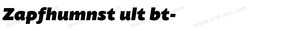 Zapfhumnst ult bt字体转换